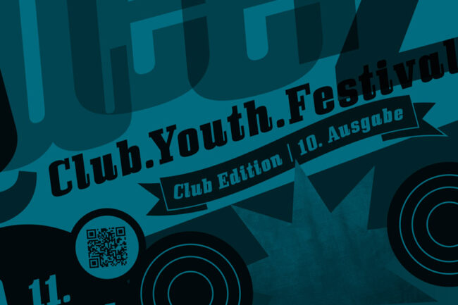 Festival Plakat 2024 Berlin blau eingefärbt
