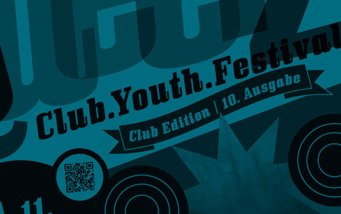 Festival Plakat 2024 Berlin blau eingefärbt